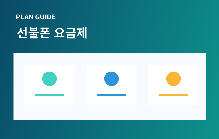 KT·LG U+ 선불요금제 안내 이미지