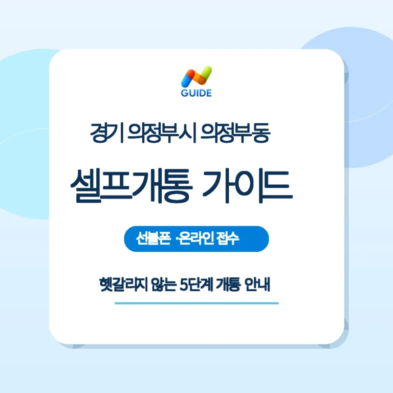 의정부동 편의점에서 선불유심을 구매해 스마트폰에 장착하는 모습